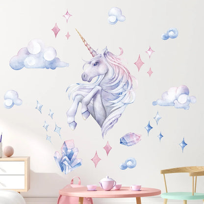 Cartoon Planet Rocket Height Measurement Wall Stickers for Kids Room Baby Boy Room Height Roller Grow Up Chart Wall Decals Mural-HomeDecorDecals_com