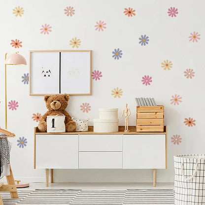 Daisy Floral Interior Wall Decal | Home Decor design details by HomeDecorDecals.