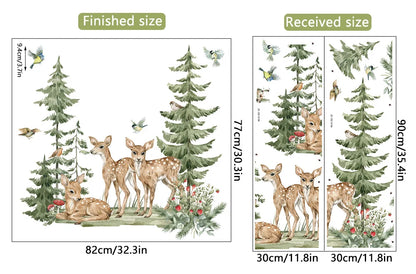 Cartoon Forest Animals Wall Stickers For Décor-HomeDecorDecals_com