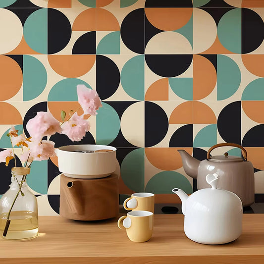 Geometric Arch Peel and Stick Kitchen Backsplash Tile Decal | Home Decor by HomeDecorDecals.