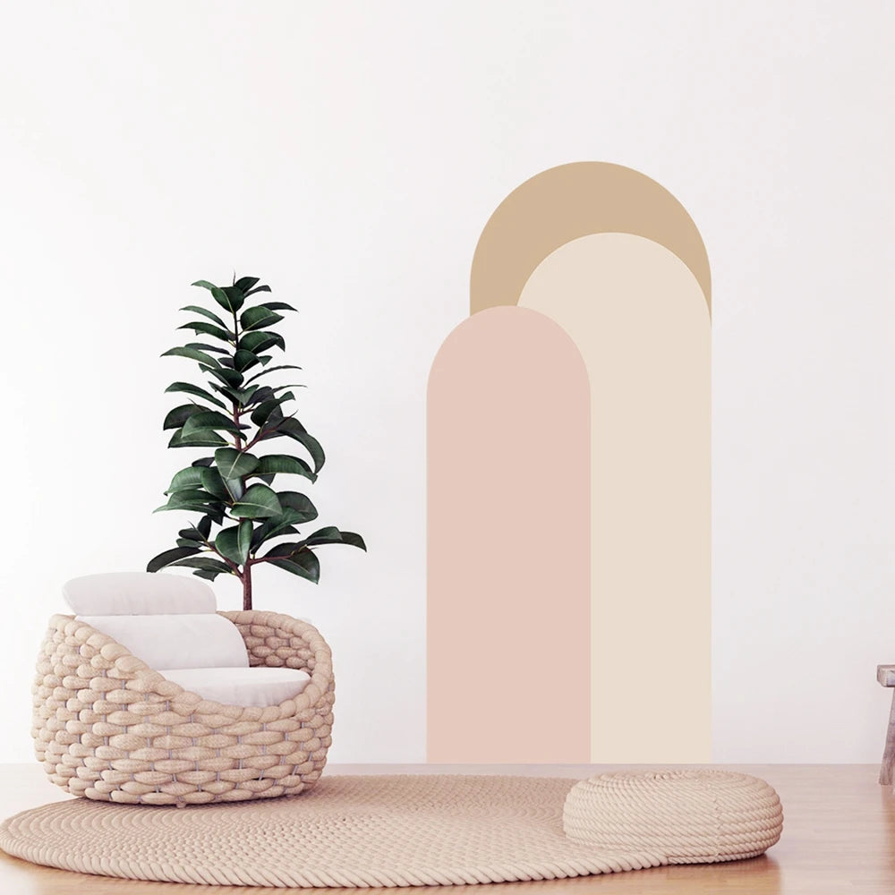 Close-up view of Geometric Arch Wall Decal | Home Decor by HomeDecorDecals.