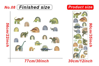 1x Cartoon Arch Rainbow DIY Wall Stickers for Baby Room Kids Bedroom Nursery Window Decor Removable PVC Decals Home Pieces Mural-HomeDecorDecals_com