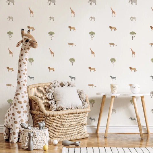 Cute Animals Wall Decal | Home Decor removable peel and stick wall decal by HomeDecorDecals.