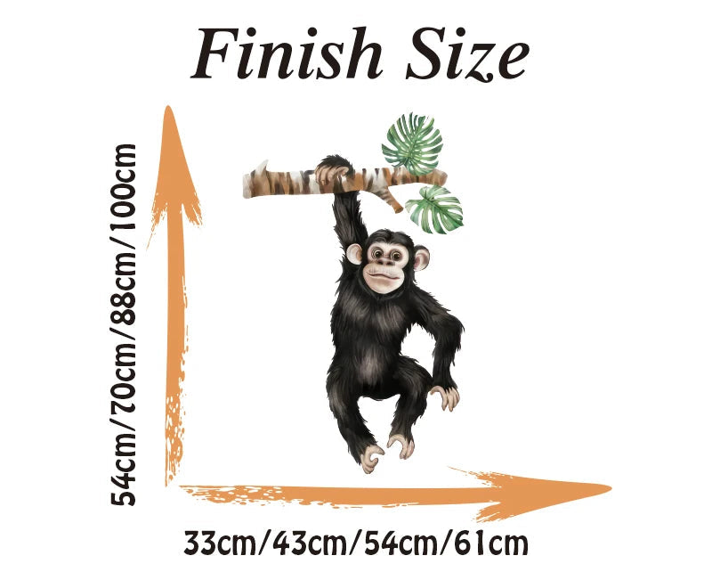 Orangutan Climbing Branch Wall Decal | Home Decor design details by HomeDecorDecals.