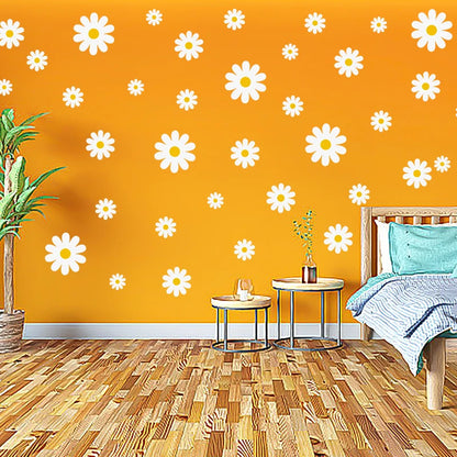 Alternative angle of White Daisy Flower Wall Decal | Home Decor by HomeDecorDecals.