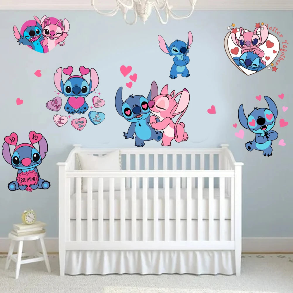 Lilo And Stitch Rainbow Wall Sticker for Kids Room-HomeDecorDecals_com