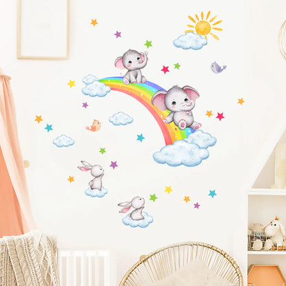 Creative cartoon Wall Stickers Home Wall Decor detachable Self-adhesive Kids Room Decoration Bedroom Background Wall Stickers-HomeDecorDecals_com