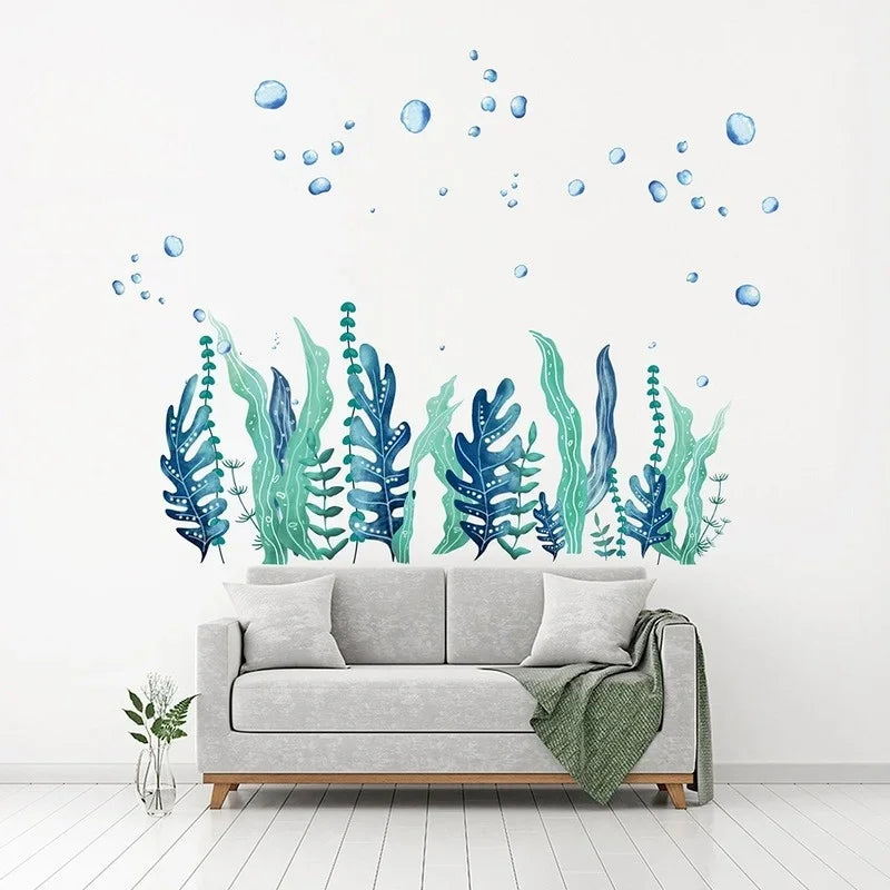 Seaweed and Bubble Wall Decal | Home Decor by HomeDecorDecals.