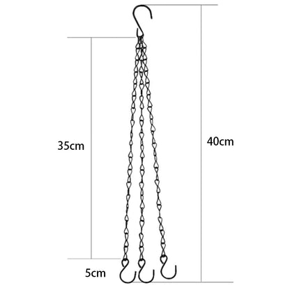 Hanging Basket Flower Pot Chain with 3 Hooks | Home Decor home decor design by HomeDecorDecals.