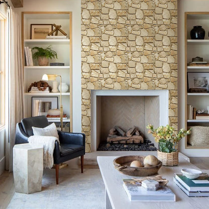 3D Tile Stickers, 3D Faux Stone Textures, Matte, 30cm x 30cm, Water and Mold Resistant, for Living Room, Kitchen Wall Update-HomeDecorDecals_com