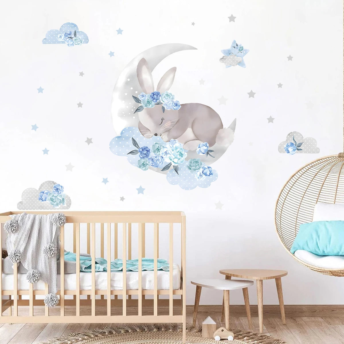 Cartoon Pink Elephant Wall Decal-HomeDecorDecals_com