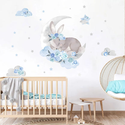 Cartoon Pink Elephant Wall Decal-HomeDecorDecals_com