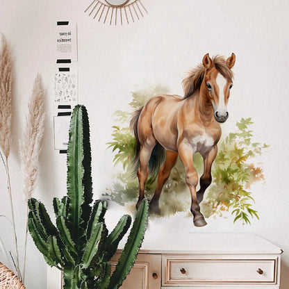 Close-up view of Running Horse Wall Decal | Home Decor by HomeDecorDecals.