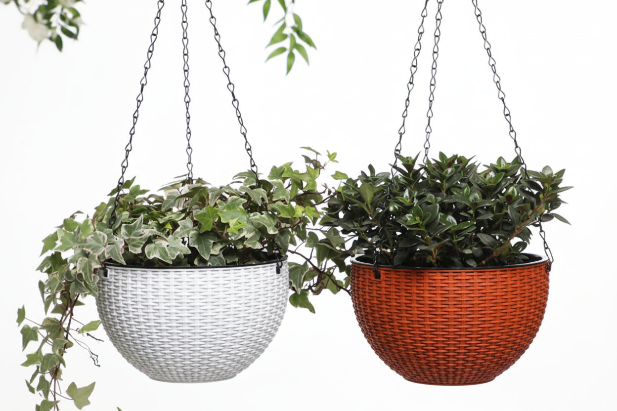 Hanging Basket Flower Pot Chain with 3 Hooks | Home Decor displayed in room decor by HomeDecorDecals.