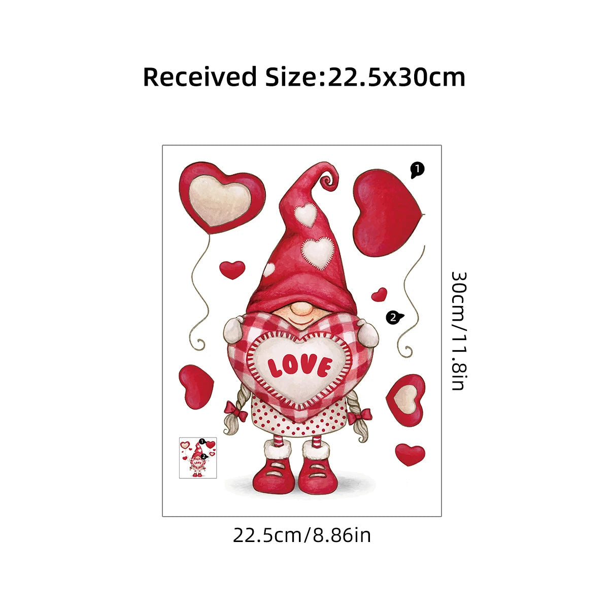 Cartoon Cute Love Elf Wall Sticker Kids Room Wall Art Windows Door Stickers for Bedroom Girls Boy Gift Home Decore Living Room-HomeDecorDecals_com