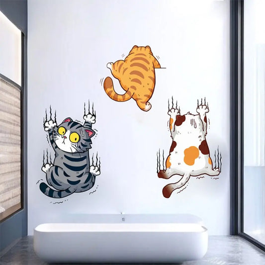 Funny Cat Wall Decal | Home Decor removable peel and stick wall decal by HomeDecorDecals.