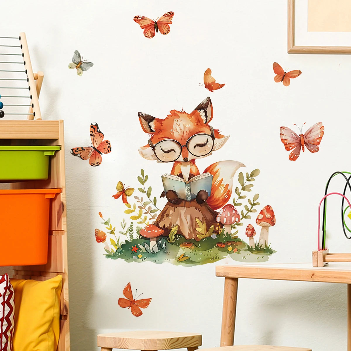 Cute Woodland Animals Kids Wall Stickers-HomeDecorDecals_com