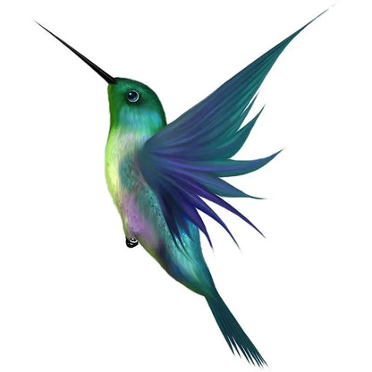Hand-Painted Hummingbird PVC Wall Decal-HomeDecorDecals_com