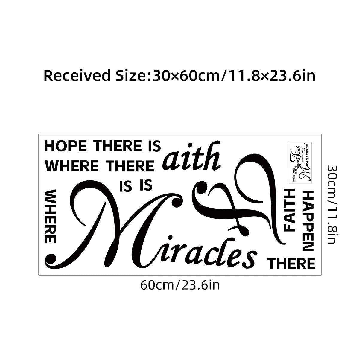 Additional view of Positive Text Wall Decal | Home Decor by HomeDecorDecals.