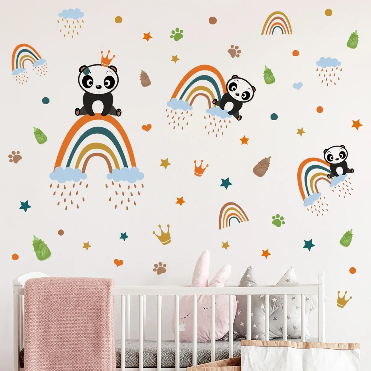 Creative cartoon Wall Stickers Home Wall Decor detachable Self-adhesive Kids Room Decoration Bedroom Background Wall Stickers-HomeDecorDecals_com