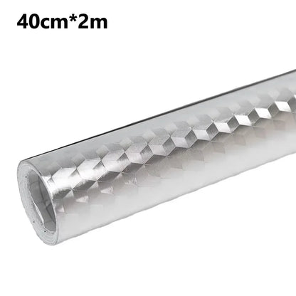5/2/1M Modern Kitchen Oil-proof Self Adhesives Stickers High-temperature Aluminum Foil Gas Stove Cabinet Contact Sticke-HomeDecorDecals_com