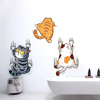 Funny Cat Wall Decal | Home Decor design details by HomeDecorDecals.