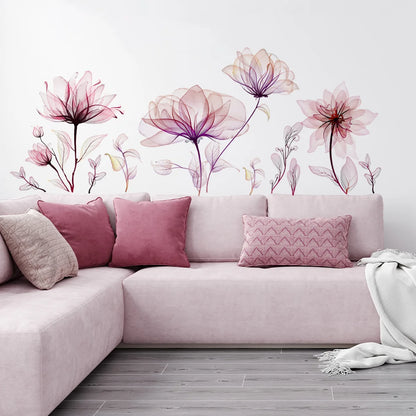 Pink Flower Wall Decal | Home Decor by HomeDecorDecals.