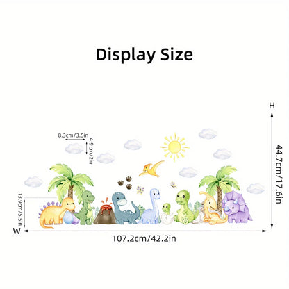 Cute Dinosaur Wall Sticker PVC Kids Room Decor-HomeDecorDecals_com