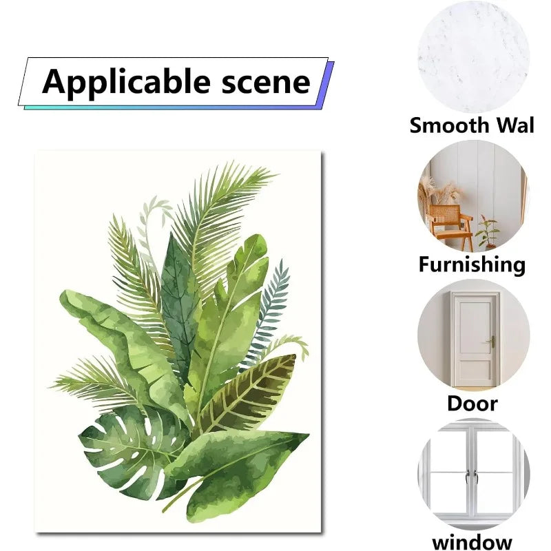 Tropical Fern Leaves Wall Decal | Home Decor design details by HomeDecorDecals.