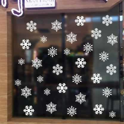 Christmas Snowflakes Wall Decal | Home Decor decorative wall feature by HomeDecorDecals.