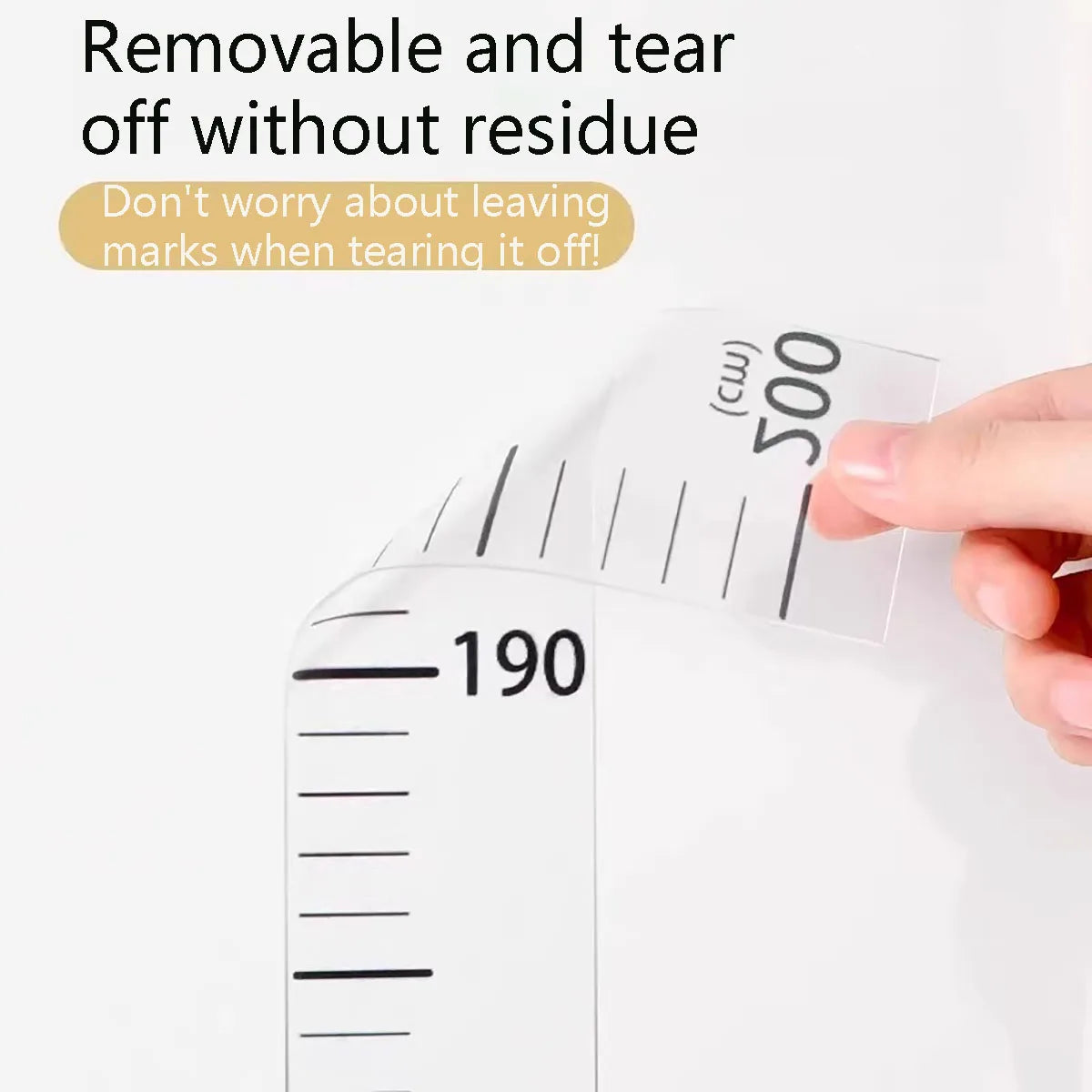 1PC Height Sticker 0-200cm Sticker, Living Room Bedroom, Middle School Student Dormitory Wall Waterproof Self-adhesive Height Pa-HomeDecorDecals_com