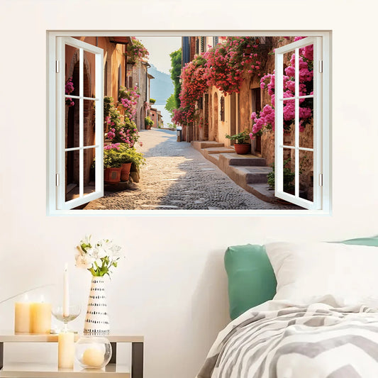 Imitation Window View Wall Decal | Home Decor removable peel and stick wall decal by HomeDecorDecals.