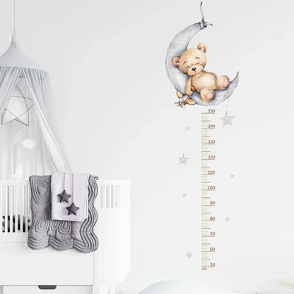 Kids Height Chart Wall Sticker Bear PVC-HomeDecorDecals_com