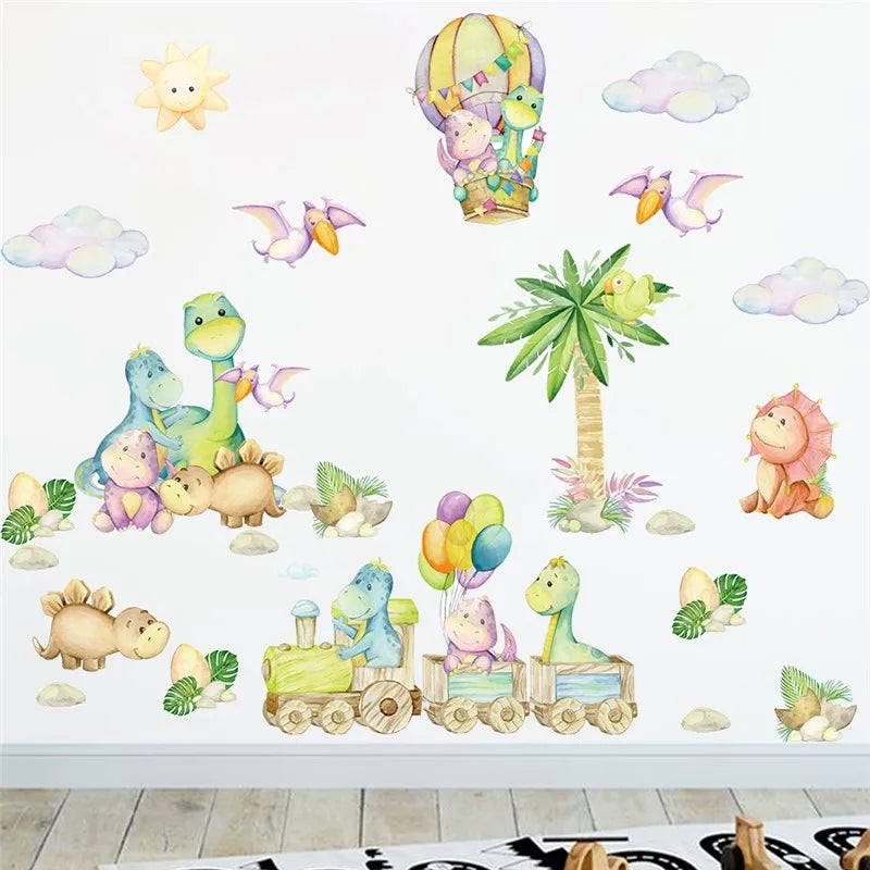 Cute Baby Dinosaur Wall Stickers PVC Kids Decor-HomeDecorDecals_com