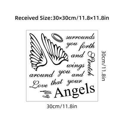 Additional view of Angel Wings Wall Decal | Home Decor by HomeDecorDecals.