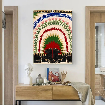 Ancient Egypt Abstract Anime Poster No Framed Kraft Club Bar Paper Vintage Poster Wall Art Painting Bedroom Study Stickers-HomeDecorDecals_com