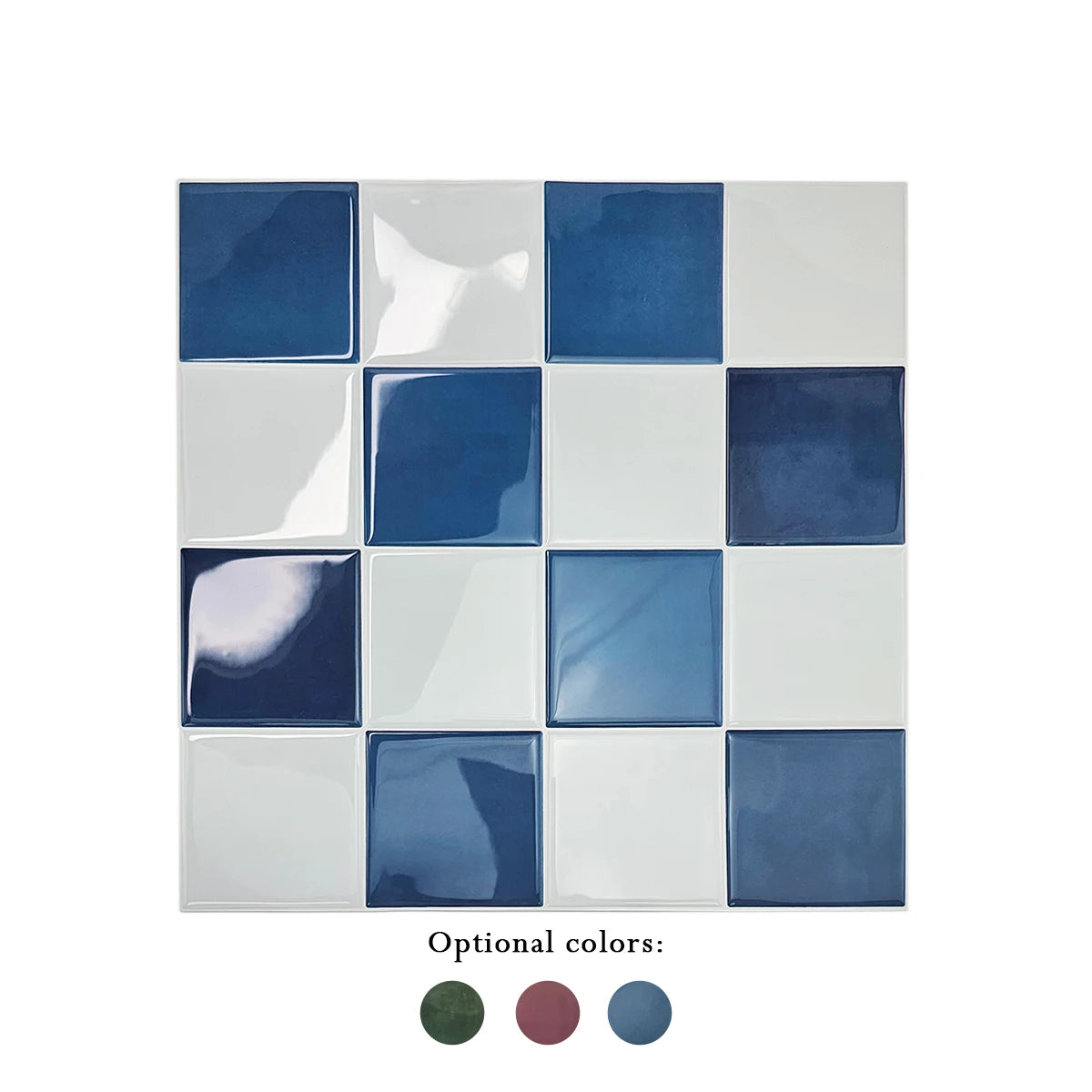 10/30 PC 3D Mosaic Style Self-Adhesive Wall Tile Kitchen Backsplash Suitable for Kitchen Wall Decoration Square 10.5" x 10.5"-HomeDecorDecals_com