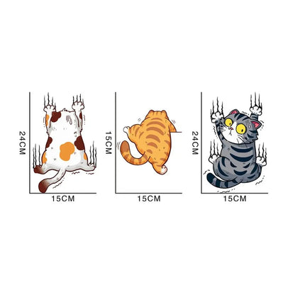 Funny Cat Wall Decal | Home Decor decorative wall feature by HomeDecorDecals.