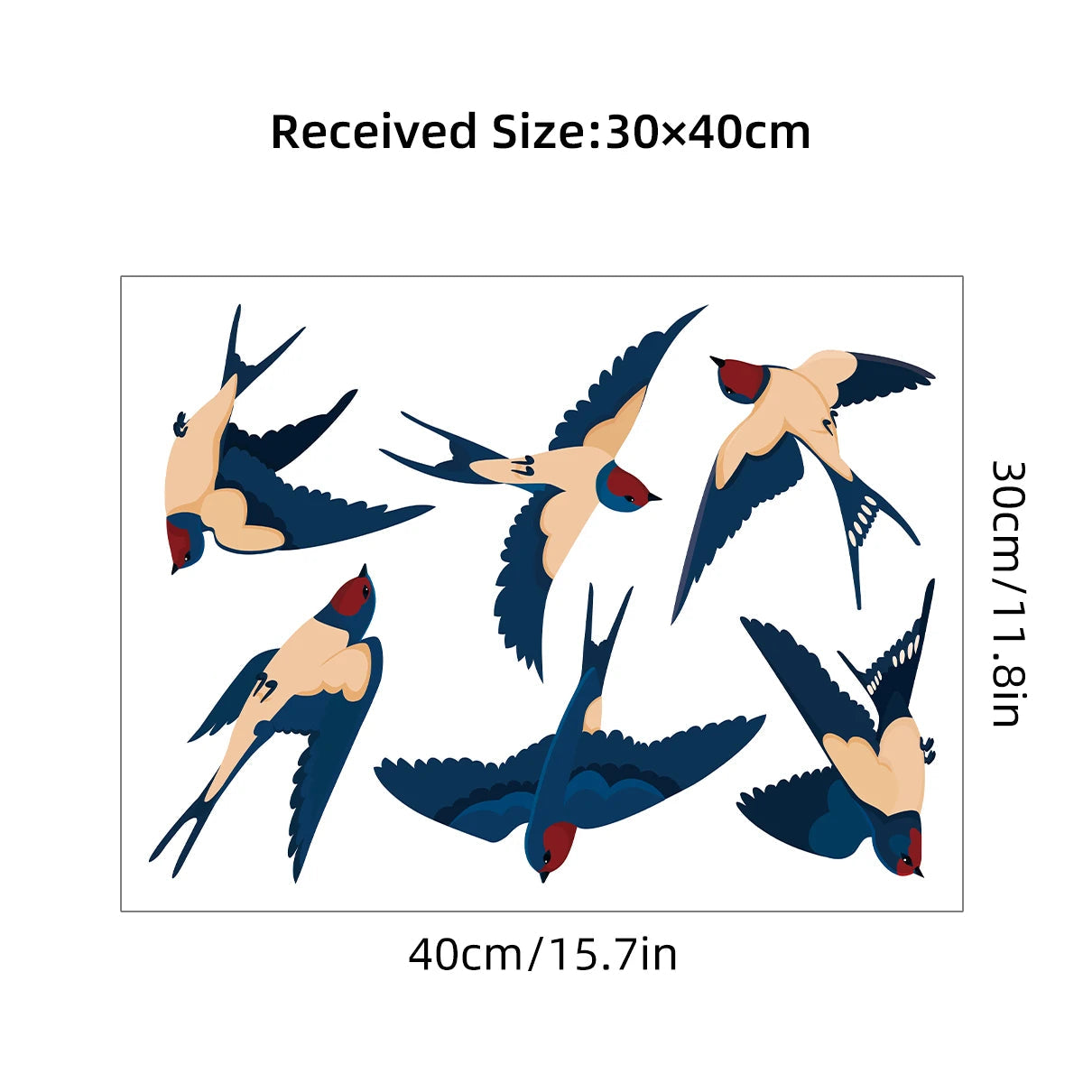 Cartoon Cute Animals Birds Wall Windows Sticker Kids Room Decoration Baby Room for Bedroom Home Decor Living Room Wall Decals-HomeDecorDecals_com