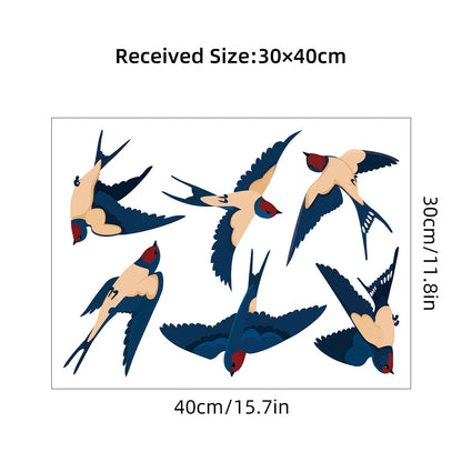Cartoon Cute Animals Birds Wall Windows Sticker Kids Room Decoration Baby Room for Bedroom Home Decor Living Room Wall Decals-HomeDecorDecals_com