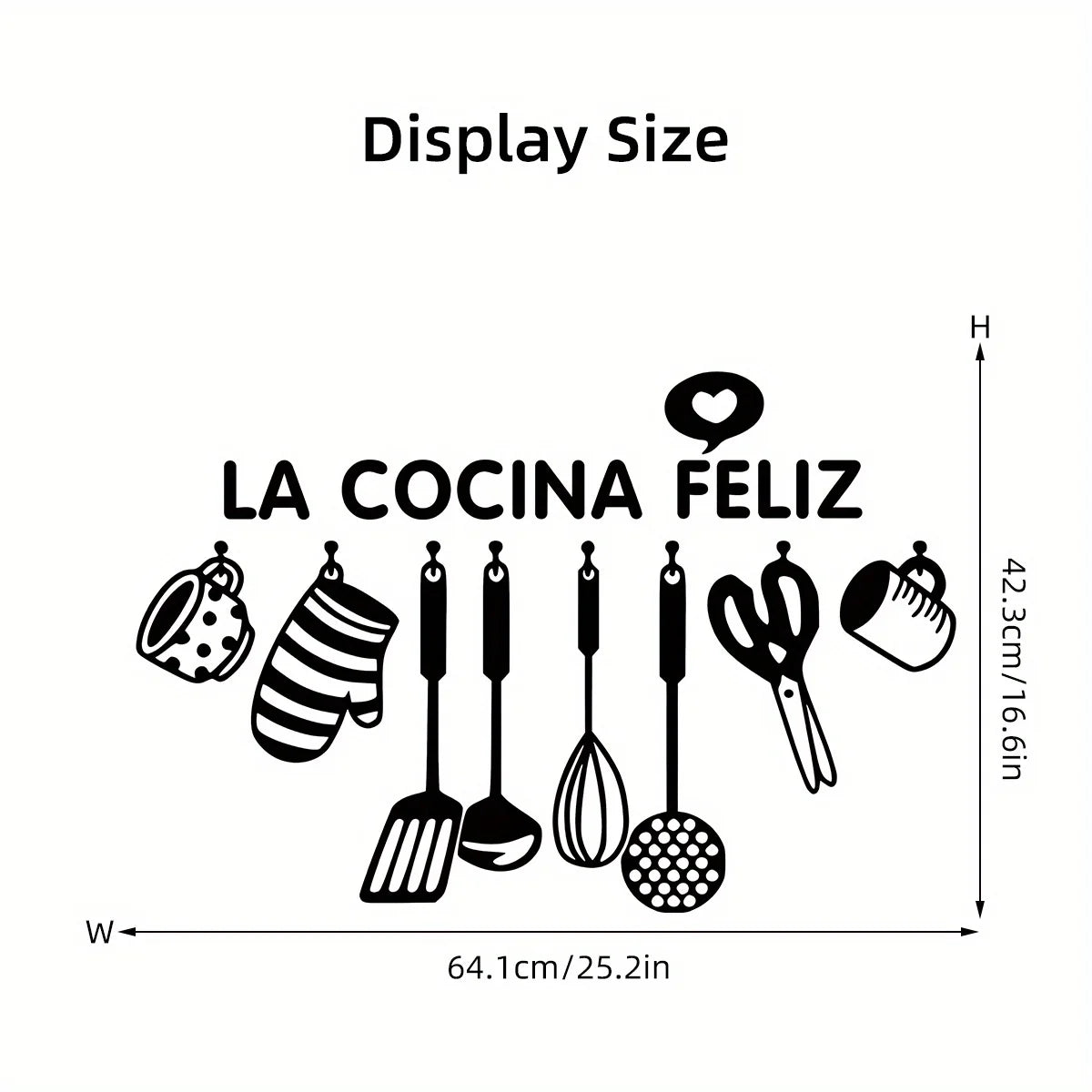Black Kitchen Utensil Silhouette Wall Decal | Home Decor displayed in room decor by HomeDecorDecals.