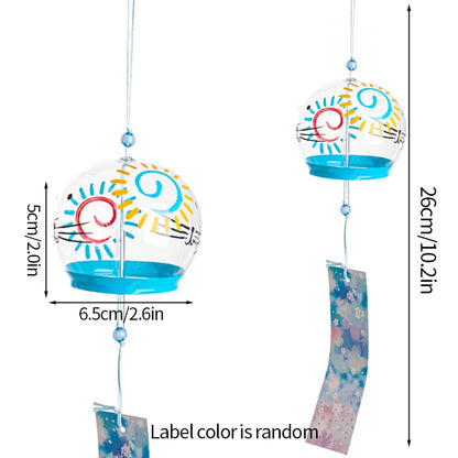 Stained Glass Wind Chimes Small Golden Fish Wind Chimes Can DIY Hand-painted Outdoor Hanging Ornaments Birthday Gift Crafts-HomeDecorDecals_com