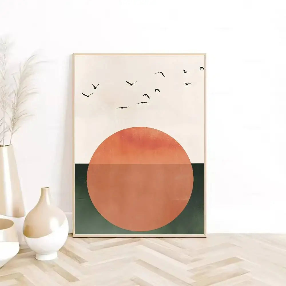 Canvas Painting Boho Abstract Poster HD sticky wall waterproof home living room bedroom Dorm bar aesthetic decoration-HomeDecorDecals_com