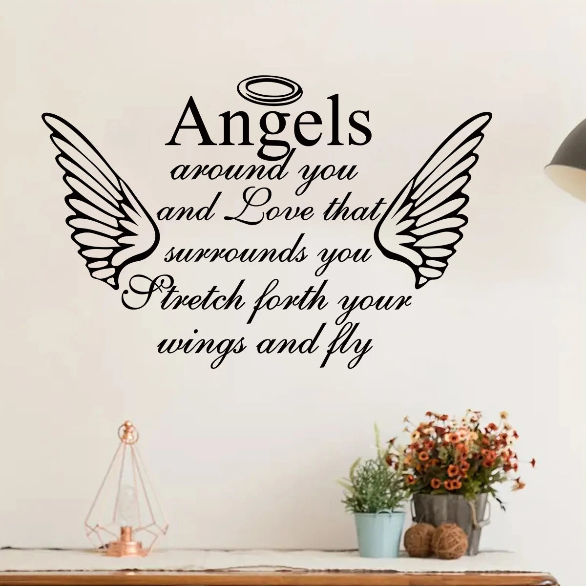 Angel Wings Wall Decal | Home Decor removable peel and stick wall decal by HomeDecorDecals.