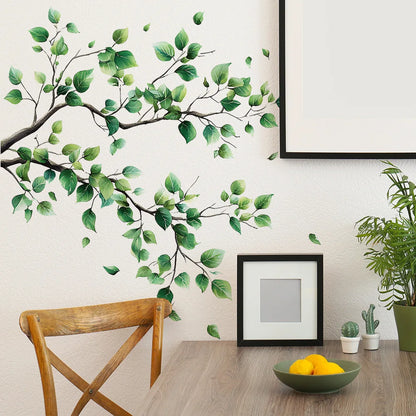 Branches and Leaves Wall Sticker Waterproof PVC Bathroom and Home Wall Decal Decor-HomeDecorDecals_com