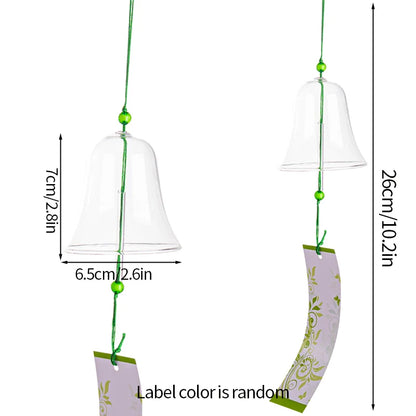 Stained Glass Wind Chimes Small Golden Fish Wind Chimes Can DIY Hand-painted Outdoor Hanging Ornaments Birthday Gift Crafts-HomeDecorDecals_com