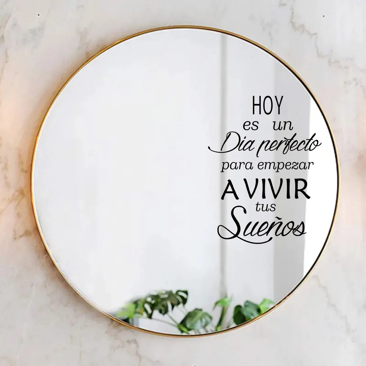 Close-up view of Mirror Effect Wall Decal | Home Decor by HomeDecorDecals.