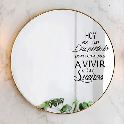Close-up view of Mirror Effect Wall Decal | Home Decor by HomeDecorDecals.