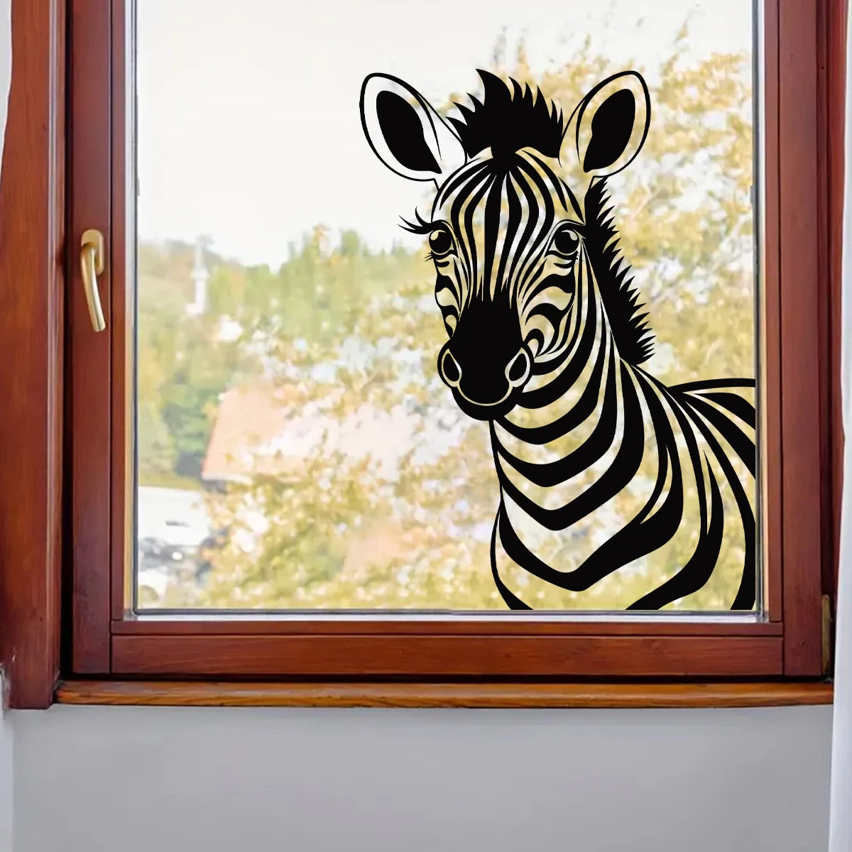 Zebra Silhouette Window Decal | Room Decor by HomeDecorDecals.