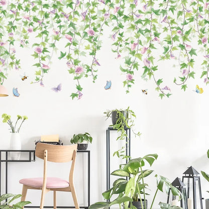 Morning Glory Vine Wall Decal | Home Decor by HomeDecorDecals.